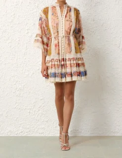 Best ZIMMERMANN August Lace Trimmed Mini Dress