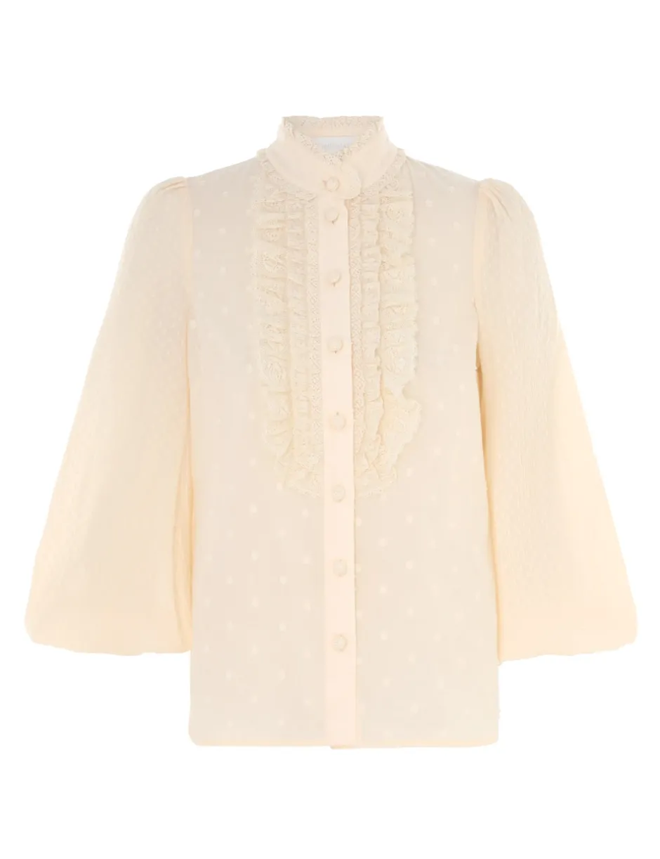 New ZIMMERMANN August Long Sleeve Blouse