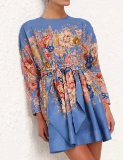 Outlet ZIMMERMANN August Long Sleeve Mini Dress