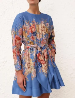 Discount ZIMMERMANN August Long Sleeve Mini Dress