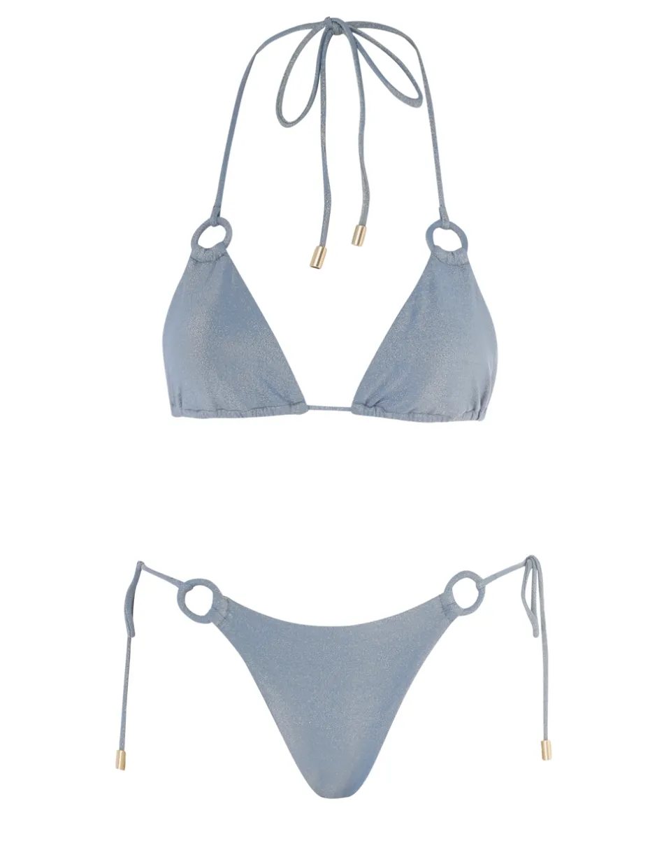 Online ZIMMERMANN August Lurex Ring Tie Bikini