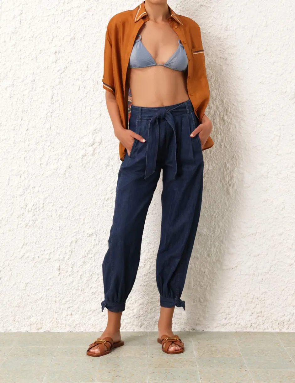 Online ZIMMERMANN August Lurex Ring Tie Bikini