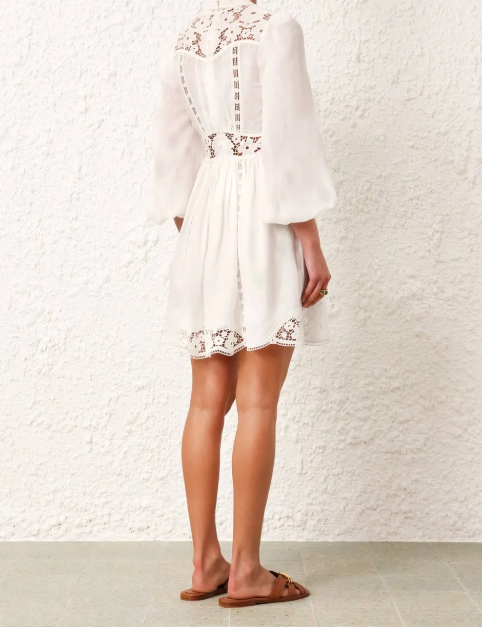 ZIMMERMANN August Plunge Mini Dress
