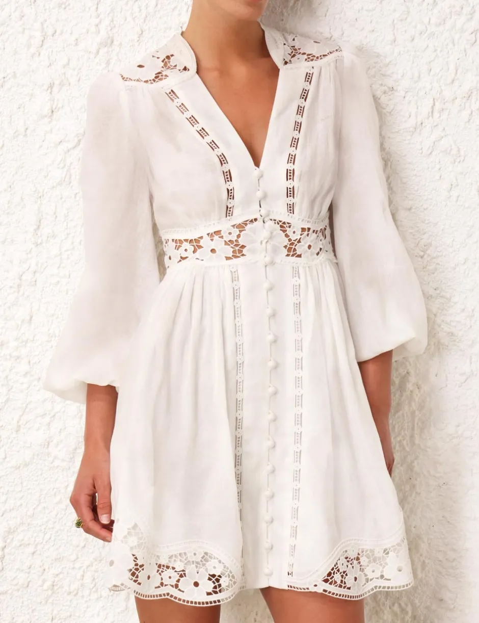 ZIMMERMANN August Plunge Mini Dress
