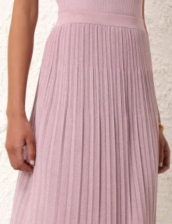 Discount ZIMMERMANN August Rib Midi Skirt