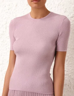 New ZIMMERMANN August Rib T-Shirt