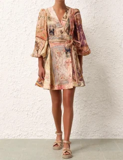 Outlet ZIMMERMANN August Wrap Mini Dress