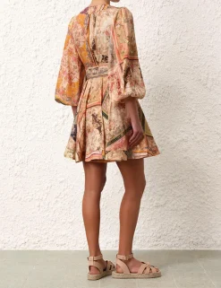 New ZIMMERMANN August Wrap Mini Dress