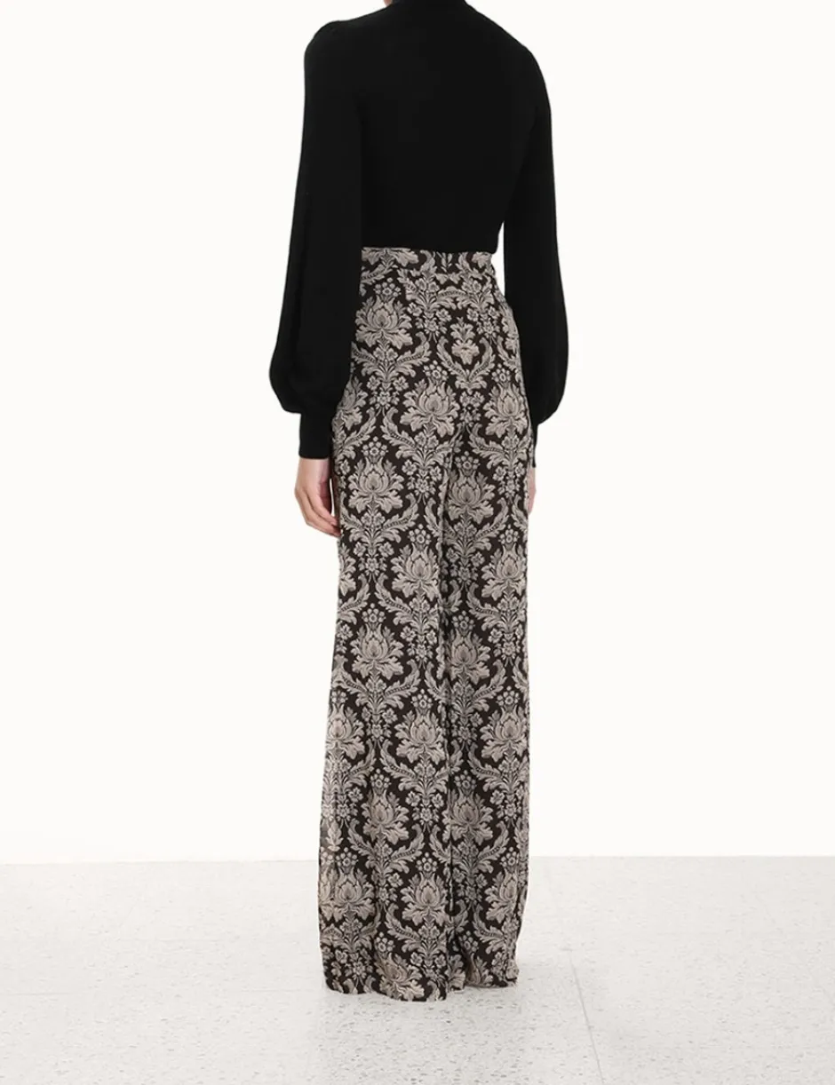 Clearance ZIMMERMANN Blouson Tie-Neck Sweater