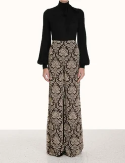 Outlet ZIMMERMANN Blouson Tie-Neck Sweater