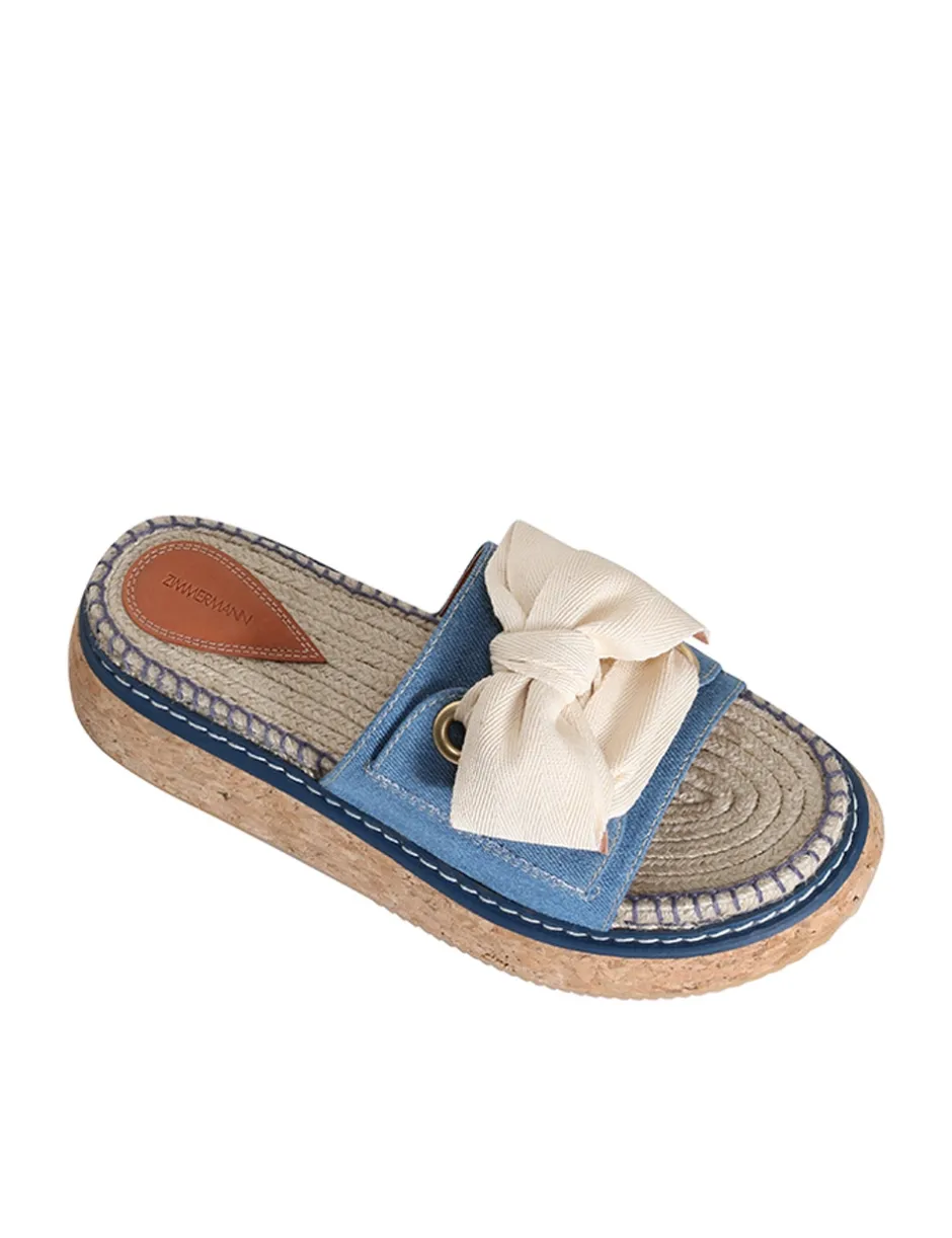 Best ZIMMERMANN Bow Flatform Espadrille