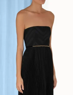 ZIMMERMANN Burnout Pleated Dress