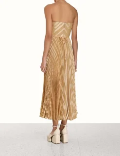 Online ZIMMERMANN Burnout Pleated Dress