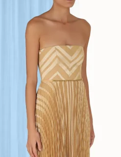 Online ZIMMERMANN Burnout Pleated Dress
