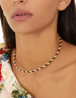 Outlet ZIMMERMANN Candy Stripe Pave Choker