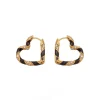 Sale ZIMMERMANN Candy Stripe Pave Heart Hoops