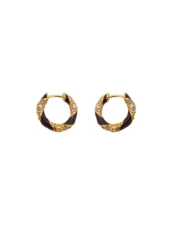 Best ZIMMERMANN Candy Stripe Pave Hoops