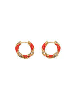 Hot ZIMMERMANN Candy Stripe Pave Hoops