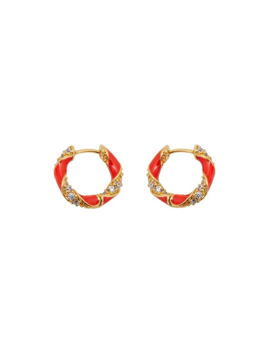 Hot ZIMMERMANN Candy Stripe Pave Hoops