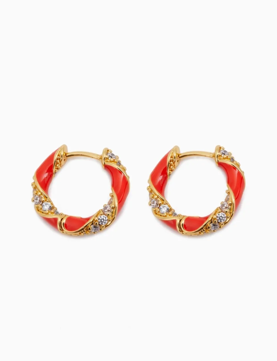 Hot ZIMMERMANN Candy Stripe Pave Hoops