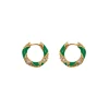ZIMMERMANN Candy Stripe Pave Hoops