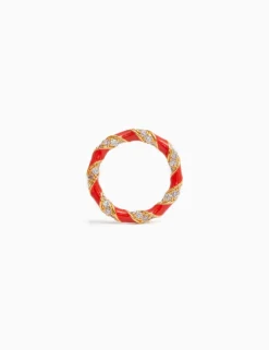 Hot ZIMMERMANN Candy Stripe Pave Ring