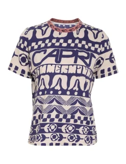 Best ZIMMERMANN Capri Straight Fit Tee
