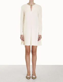 Best ZIMMERMANN Chain Embellished Mini Dress