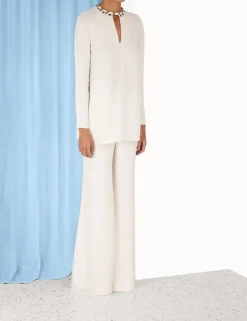 Best ZIMMERMANN Chain Embellished Tunic Top