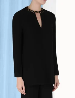 Discount ZIMMERMANN Chain Embellished Tunic Top