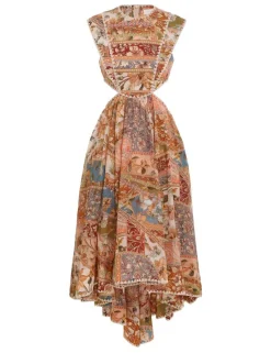 Clearance ZIMMERMANN Chintz Asymmetric Dress