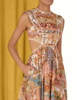 Clearance ZIMMERMANN Chintz Asymmetric Dress