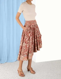 Online ZIMMERMANN Chintz Asymmetrical Skirt