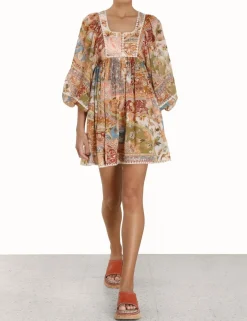 New ZIMMERMANN Chintz Billow Mini Dress