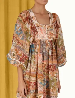 New ZIMMERMANN Chintz Billow Mini Dress