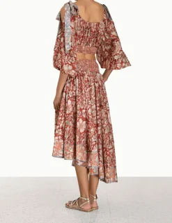 Sale ZIMMERMANN Chintz Billow Sleeve Crop Top