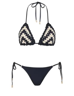 New ZIMMERMANN Chintz Chevron Crochet Bikini