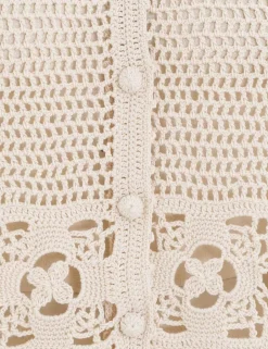 Online ZIMMERMANN Chintz Hand Crochet Shirt