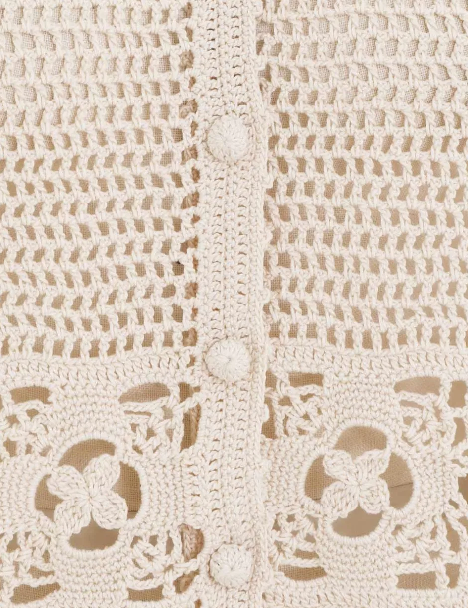 Discount ZIMMERMANN Chintz Hand Crochet Shirt
