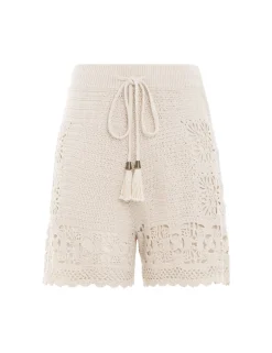 ZIMMERMANN Chintz Hand Crochet Shorts