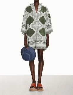 Sale ZIMMERMANN Chintz Hooded Towel Mini Dress