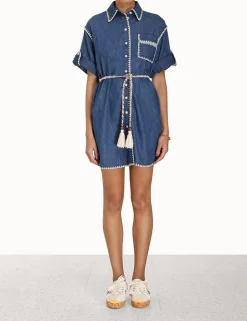 Best ZIMMERMANN Chintz Mini Shirt Dress