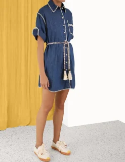 Best ZIMMERMANN Chintz Mini Shirt Dress