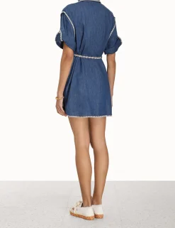 Best ZIMMERMANN Chintz Mini Shirt Dress