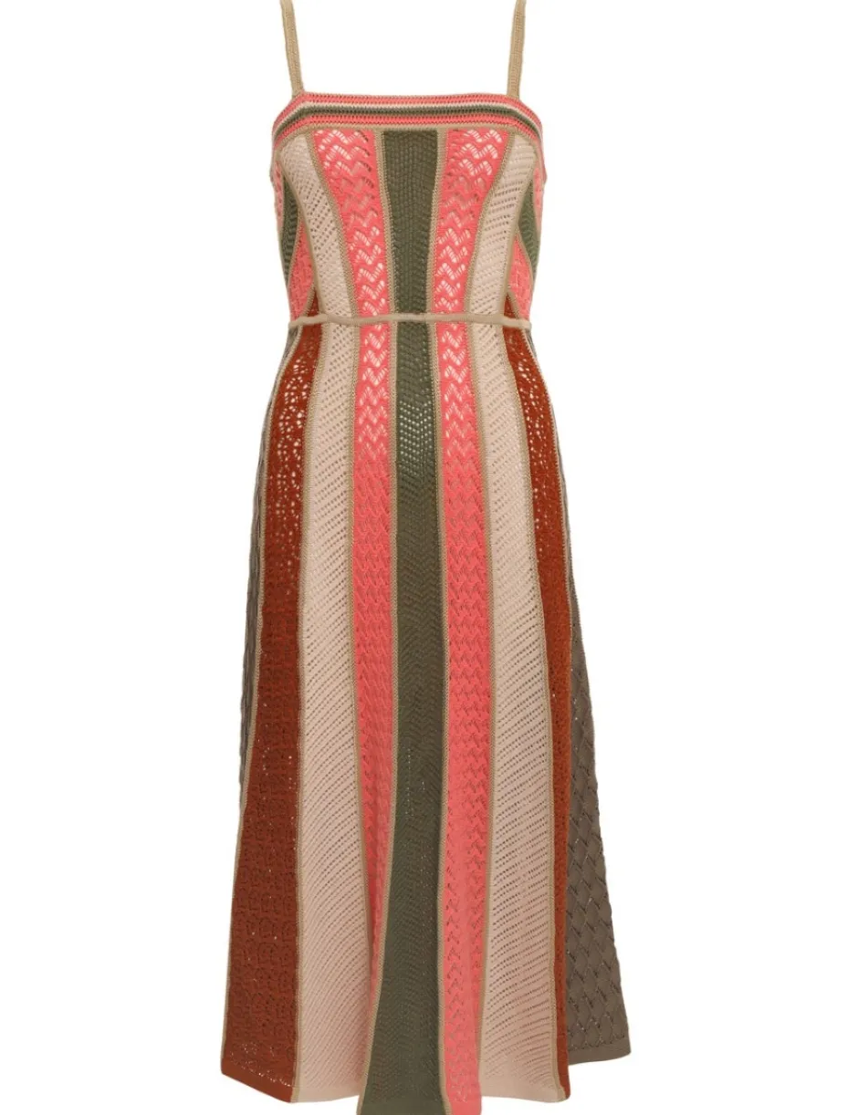 Clearance ZIMMERMANN Chintz Panelled Midi Dress