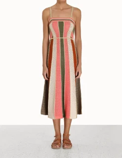 Clearance ZIMMERMANN Chintz Panelled Midi Dress