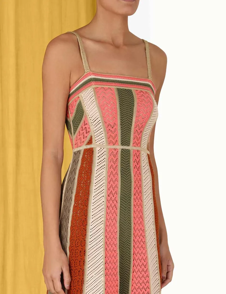 Clearance ZIMMERMANN Chintz Panelled Midi Dress