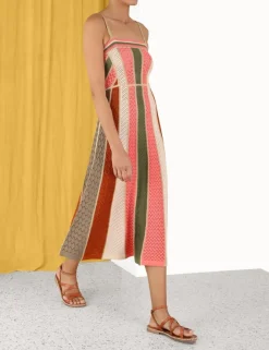 Hot ZIMMERMANN Chintz Panelled Midi Dress