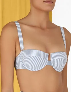 Hot ZIMMERMANN Chintz Stripe Balconette Bra