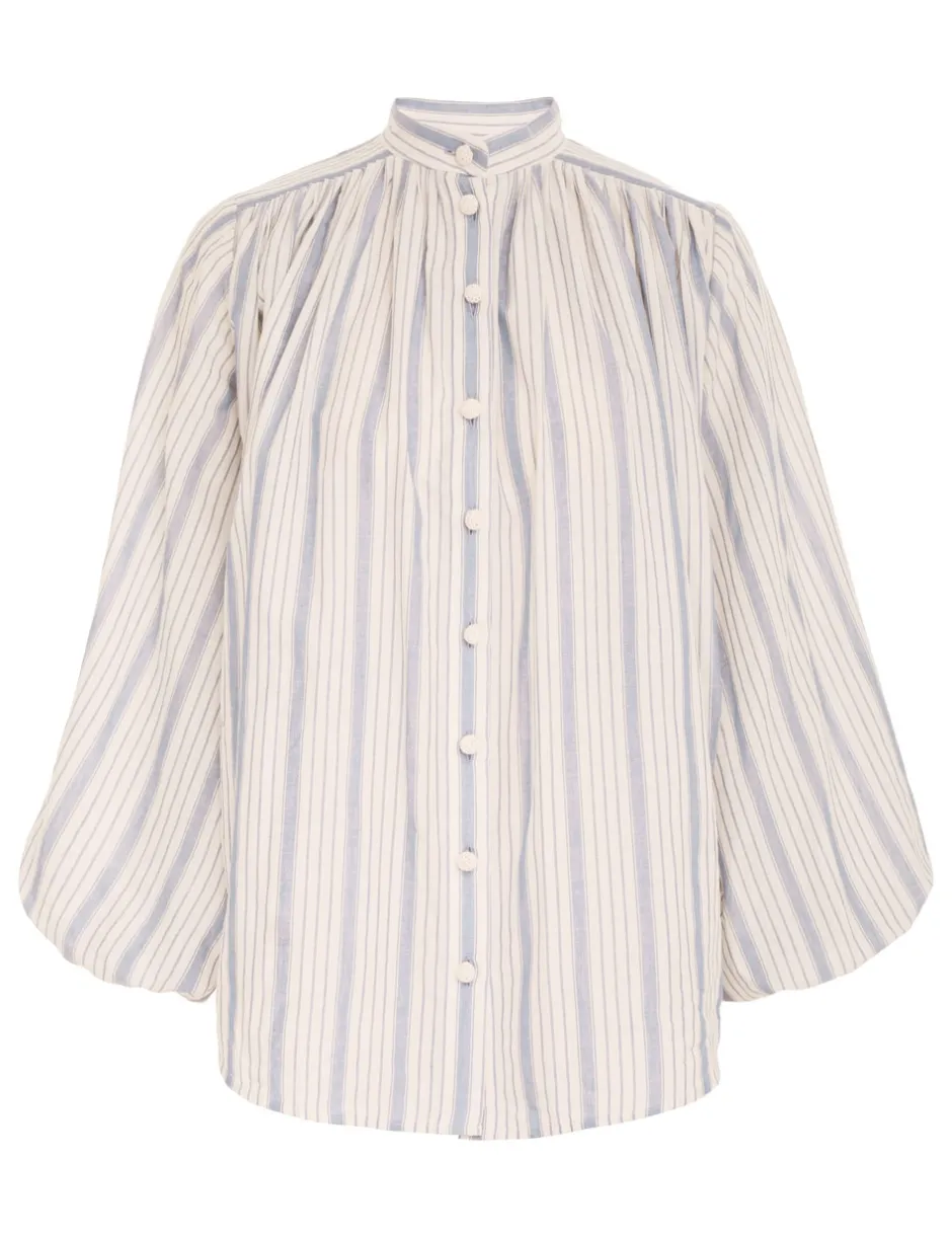 Hot ZIMMERMANN Chintz Striped Billow Blouse